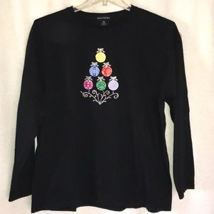 Vintage longsleeve, Christmas tea shirt size XL